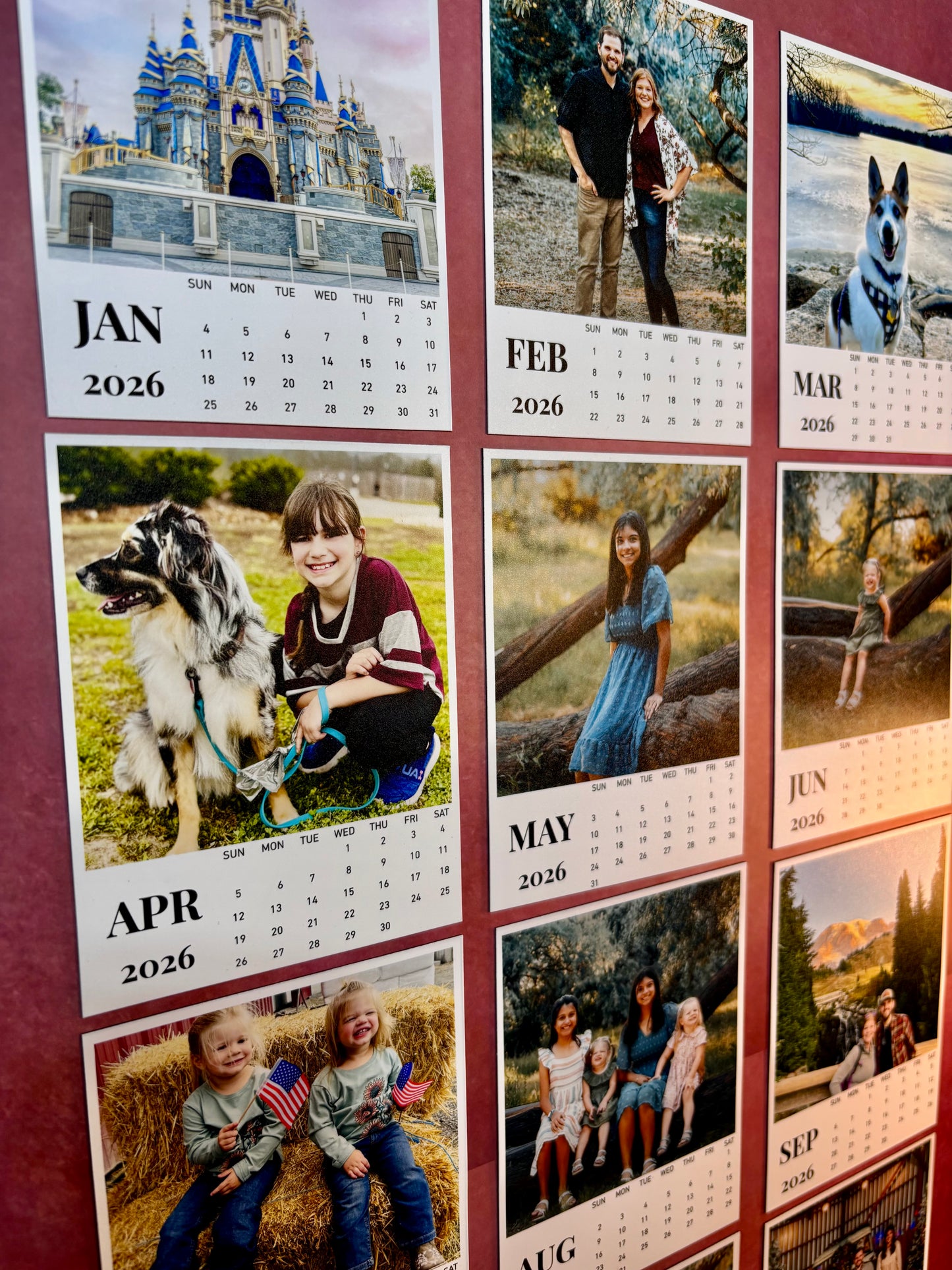 2026 Calendar - Flexible Custom Photo Magnets