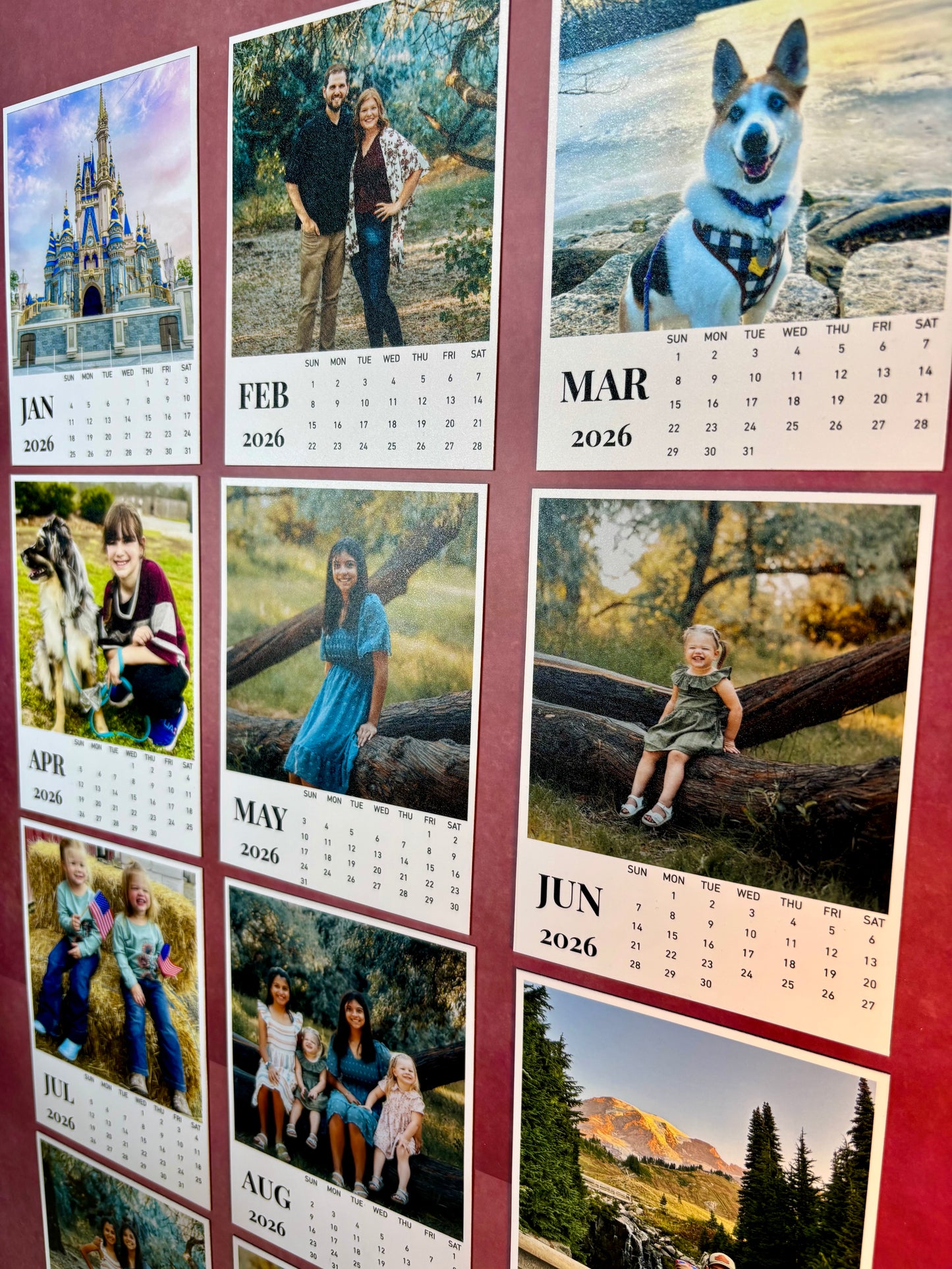 2026 Calendar - Flexible Custom Photo Magnets