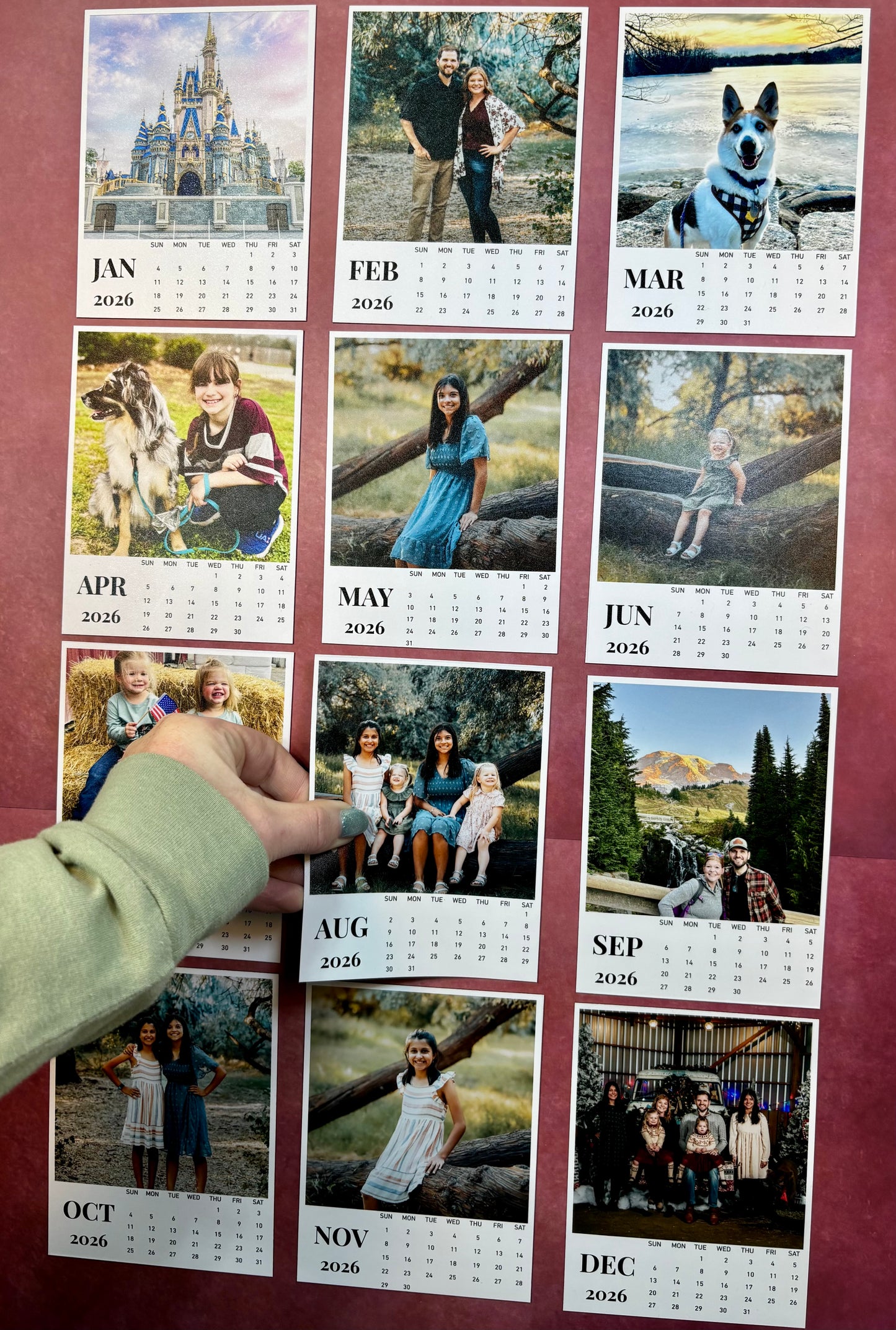 2026 Calendar - Flexible Custom Photo Magnets